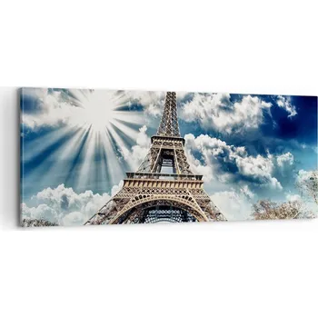 Obraz Foto obraz na plátně 100x40 Pařížská věž obývák ložnice na zeď velký