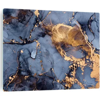 Varná deska Tvrzené sklo na indukční desku – mramorový vzor, modrá