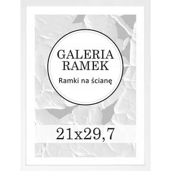 Rám na obraz Rámeček na fotografie 21x29,7 cm Rámeček bílý dřevěný fotorámeček na fotky A4