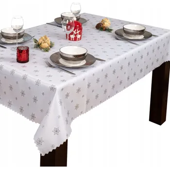 ubrus Ubrus Vánoční Svátky Hvězda 120x220 SW12 stříbro
