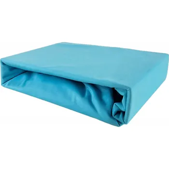 Prostěradlo PROSTĚRADLO S GUMOU 70x180 TYRKYSOVÉ Jersey PREMIUM SILNÉ Bavlna 100%