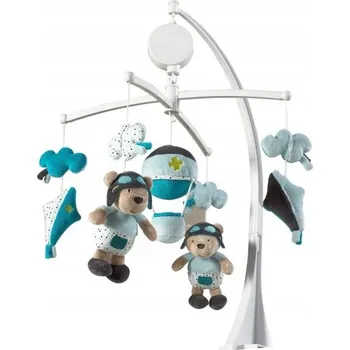 Obraz Kolotoč nad postýlku s hracím strojkem Sauthon Lazare, medvídci