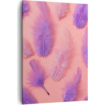 Obraz Obraz na plátně do obýváku ložnice 50x70 ptačí pero obrazy na zeď