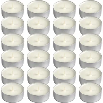 Svíčka Ohřívače sójového vosku ruční výroba, na čajové svíčky, přírodní, bez vůně, 24 ks