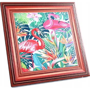 Obraz PLAMEŇÁCI OBRAZ V RÁMEČKU DEKORACE OBRÁZEK