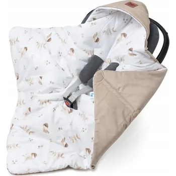 Zavinovačka Zavinovačka do autosedačky Pepi béžový, bavlněno-velvetový, 90 x 90 cm