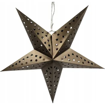 Vánoční dekorace VELKÁ papírová 3D hvězda vánoční dekorace 60 CM