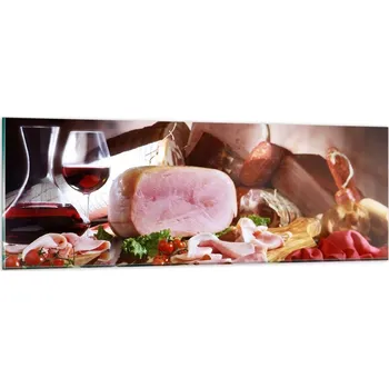 Obraz Obraz na skle do obýváku ložnice 90x30 gastronomie obrazy na zeď sklo