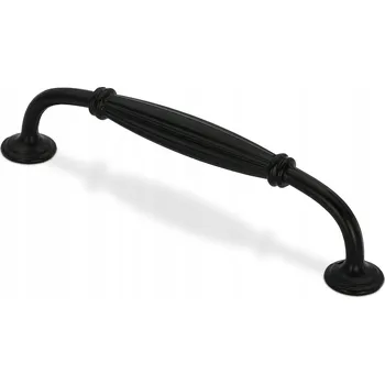 Nábytkové kování NÁBYTKOVÁ ÚCHYTKA ČERNÝ ÚCHYT DO ZÁSUVKY ÚCHYT NA KUCHYŇSKOU SKŘÍŇKU 128MM