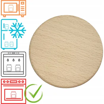 Sklenice Sklenice WECK / dřevěné víčko 80mm pro ZAVAŘOVACÍ SKLENICE WECK