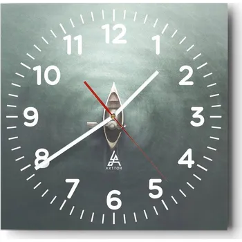 Hodiny Nástěnné hodiny do obýváku 40x40 Klid Tiché Skleněné hodiny Bez hlučnosti