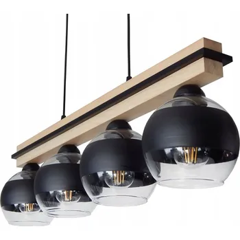 MODERNÍ DŘEVĚNÉ ZÁVĚSNÉ SVÍTIDLO LUSTR STROPNÍ SVÍTIDLO LED DO OBÝVÁKU NAD STŮL