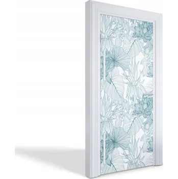 Fototapeta Samolepicí samolepící na dveře a nábytek Květinový vzor 95 x 205 cm