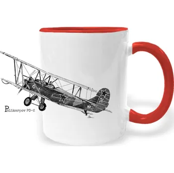 Hrnek - Polikarpov PO-2 Barva: Červená
