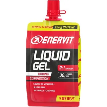 Energetický nápoj Enervit Liquid Gel Competition s kofeinem 3 x 60 ml, citrus