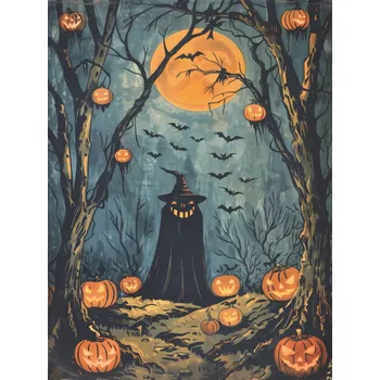 Obraz Plakát Halloween bez rámu 40 x 50 cm