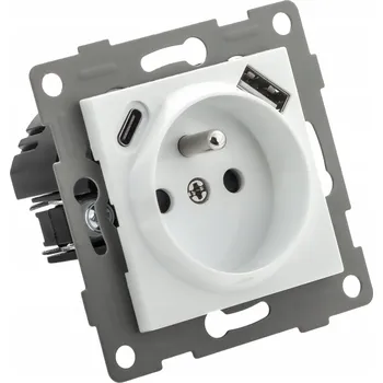 Elektrická zásuvka Elektrická zásuvka USB nástěnná Appio bílá