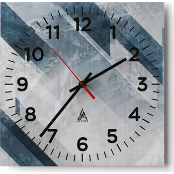 Hodiny Nástěnné hodiny do obýváku 40x40 Abstrakce Tiché hodiny Skleněné hodiny Bez hlučnosti