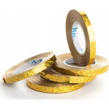 Balónek Stuhy na vázání balónků BROKÁT 5 ks 10 m zlaté