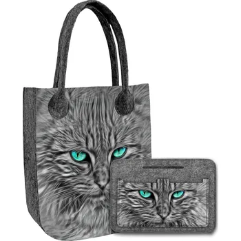 Kabelka Bertoni shopper kabelka plst vícebarevná