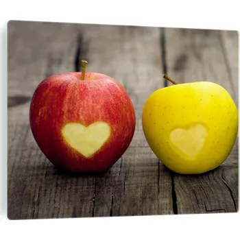 Varná deska Tvrzené sklo na indukční desku s motivem jablek - jablko do kuchyně