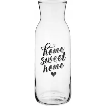 KARAFA 1000ml HOME SWEET HOME, NA DŽUS, VODU 1L