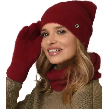 Čepice Alur sada: čepice, nákrčník (rolák), rukavice univerzální velikost červená