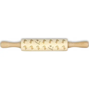 Váleček na těsto Whippet, Anglický chrt - malý váleček se vzorem psa, váleček na těsto pro