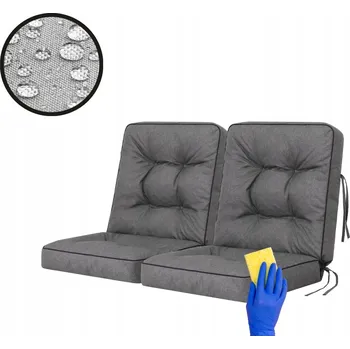 Podsedák Zahradní Polštář, polštář na zahradní křeslo, sada 2 podušek 100x110cm