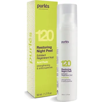 Pleťový krém Purles 120 Obnovující noční peeling – posilující krém 50 ml