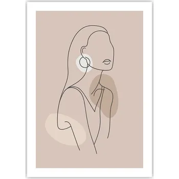 Obraz Plakát bez rámu do obýváku ložnice 50x70 abstrakce moderní módní obraz