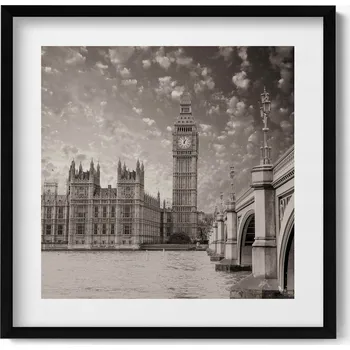 Obraz Dekorativní obraz na zeď do obýváku kuchyně Londýn Anglie Big Ben 50x50 cm