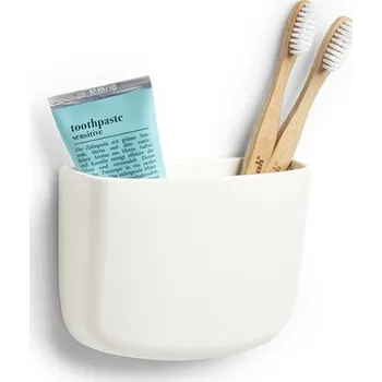 Úložný box Zeller Present Kuchyňský ORGANIZÉR samolepící, bílý, plastový HOLDER, 13x5x9