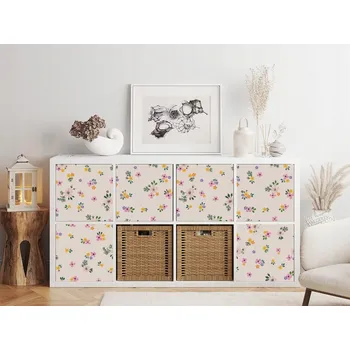 Fototapeta Nálepka IKEA KALLAX - Minimalistické luční kvítí