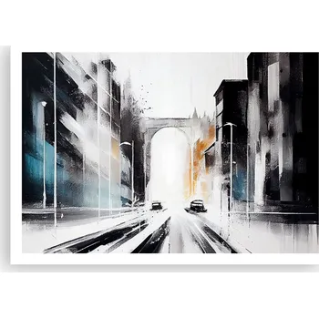 Obraz Plakát na zeď bez rámu 100x70 architektura obraz plakáty obývací pokoj ložnice