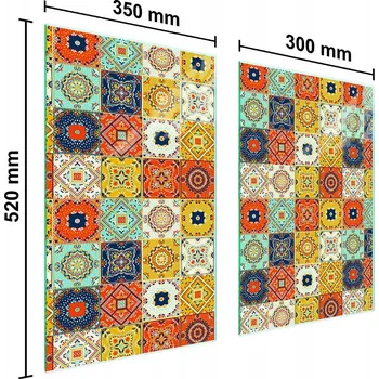 Kuchyňské prkénko Krájecí deska TMK ArtDeko sklo 2 ks
