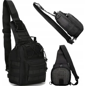 Outdoorové zavazadlo Batoh Foresta BATOH S JEDNÍM POPRUHEM NA RAMENI 6 l černý