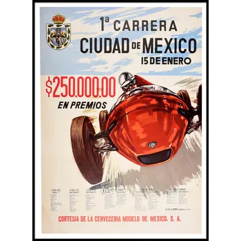 Obraz Plakát SPORT PORSCHE ZÁVODY B2 bez rámu 50 x 70 cm