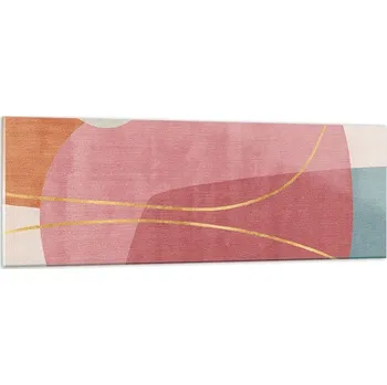 Obraz Obraz na skle do obýváku ložnice 90x30 abstrakce obrazy na zeď sklo