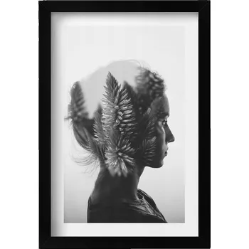 Obraz Dekorace, obraz s grafikou v krásném rámu - Lidská citlivost a myšlenky, 20x30 cm