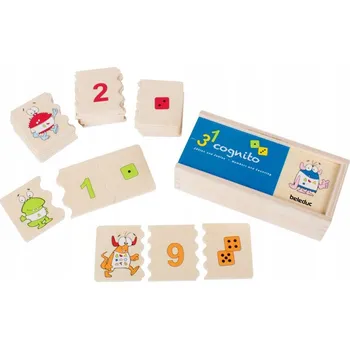 Dřevěná hračka Puzzle Beleduc Učení se počítat