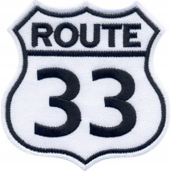 Nášivka Nášivka - Route 33, dopravní značka VÝŠIVKA
