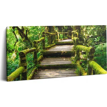 Obraz Obraz Canvas Nápad na Dárek do Obýváku Dřevěný Chodník Agroturistika