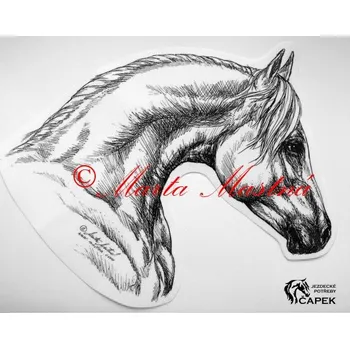 Žertovný předmět Samolepka -ARABSKÝ KŮŇ-