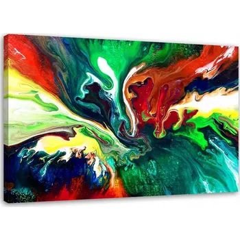 Obraz OBRAZ NA PLÁTNĚ Barevná Abstrakce 90x60