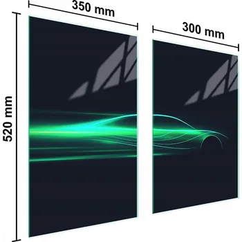 Kuchyňské prkénko Krájecí deska TMK ArtDeko sklo 2 ks