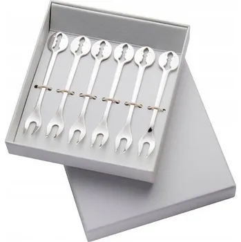 Příbor VIDLIČKY NA DORT z nerezové oceli, sada příborů BUGATTI, 6 ks, K2