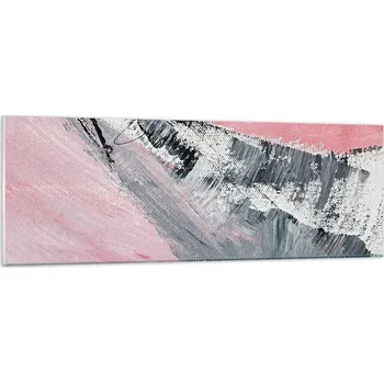 Obraz Obraz na skle do obýváku ložnice 90x30 abstrakce obrazy na zeď sklo