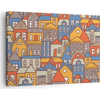 Obraz Obraz na plátně do obýváku, ložnice 70x50 město foto obrazy na zeď