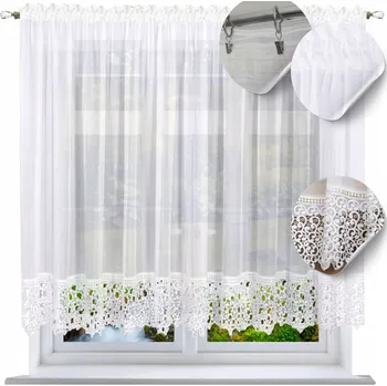 Záclona Hotová záclona 110x200 Záclony s guipurou